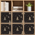 thumbnail image 4 of Collapsible Oxford Fabric Storage Cubes with Handles, Large Mid Foldable Oxford Cloth Bins Set of 2/6, Closet Organizers for Shelves Clothes Home Kitchen Toy - Snow Flake Christmas-1, 4 of 7