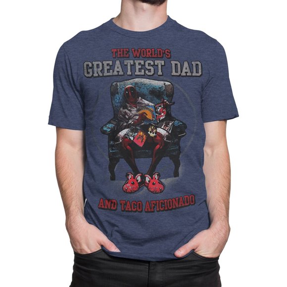 Deadpool World's Greatest Dad Men's T-Shirt-2XLarge