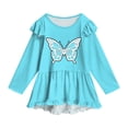 thumbnail image 7 of Gubotare Back to School Outfits for Teen Girls Adorable Girls' Top & Pants Set Slim Fit Pants Long Sleeve Sweatshirt School and Daily Wear Size 13-14 (Sky Blue,13-14 Years), 7 of 7