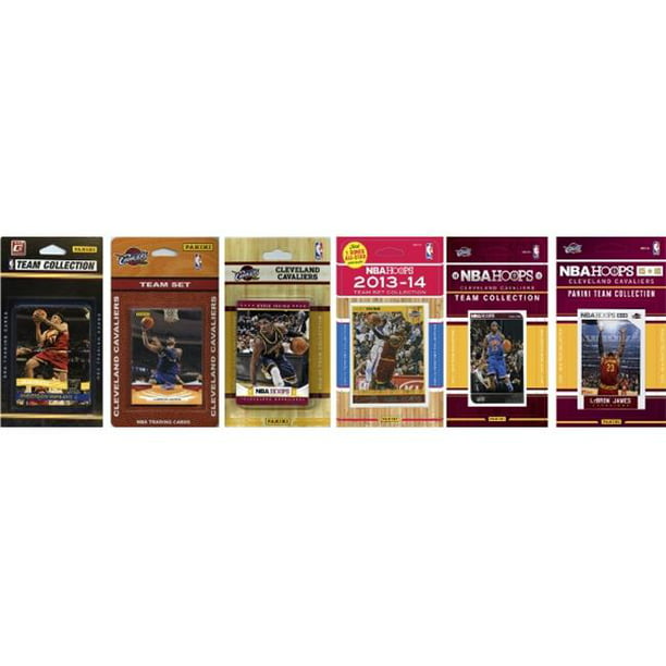 CandICollectables CAVS615TS NBA Cleveland Cavaliers 6 Différents Ensembles de Cartes à Collectionner sous Licence