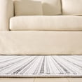 thumbnail image 4 of SAFAVIEH Martha Stewart Serenity Idella Striped Area Rug, Ivory/Charcoal, 6'7" x 6'7" Round, 4 of 10