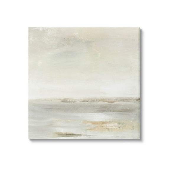 Stupell Industries Beige Abstract Landscape Scene Painting Gallery Wrapped Canvas Print Wall Art, Design by Judith Shapiro
