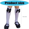 thumbnail image 5 of ROZYARD Kids Girl's Fashion Knee Highs Socks with Bows Summer Thin Sheer Silk Stockings, 5 of 20