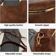 thumbnail image 4 of MMYGU Suede Purses for Women Fashion Slouchy Shoulder Bag Retro Crescent Satchel Hobo Handbags for, 4 of 6