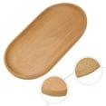 thumbnail image 3 of Tableware Solid Wood Round Dessert Plate Wooden Tray Snack Dried Fruit Plate Sushi Tea Tray Dessert Dinner Plate Tableware, 3 of 12