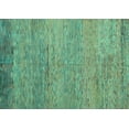 thumbnail image 1 of Ahgly Company Indoor Rectangle Oriental Turquoise Blue Modern Area Rugs, 7' x 9', 1 of 4