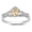 Yellow, variant on Copper Ring Heart Shape Gold Plated Inlay Gemstones Semiprecious Stones For Women Sizes 6 To 10 Elegant Gift For Her