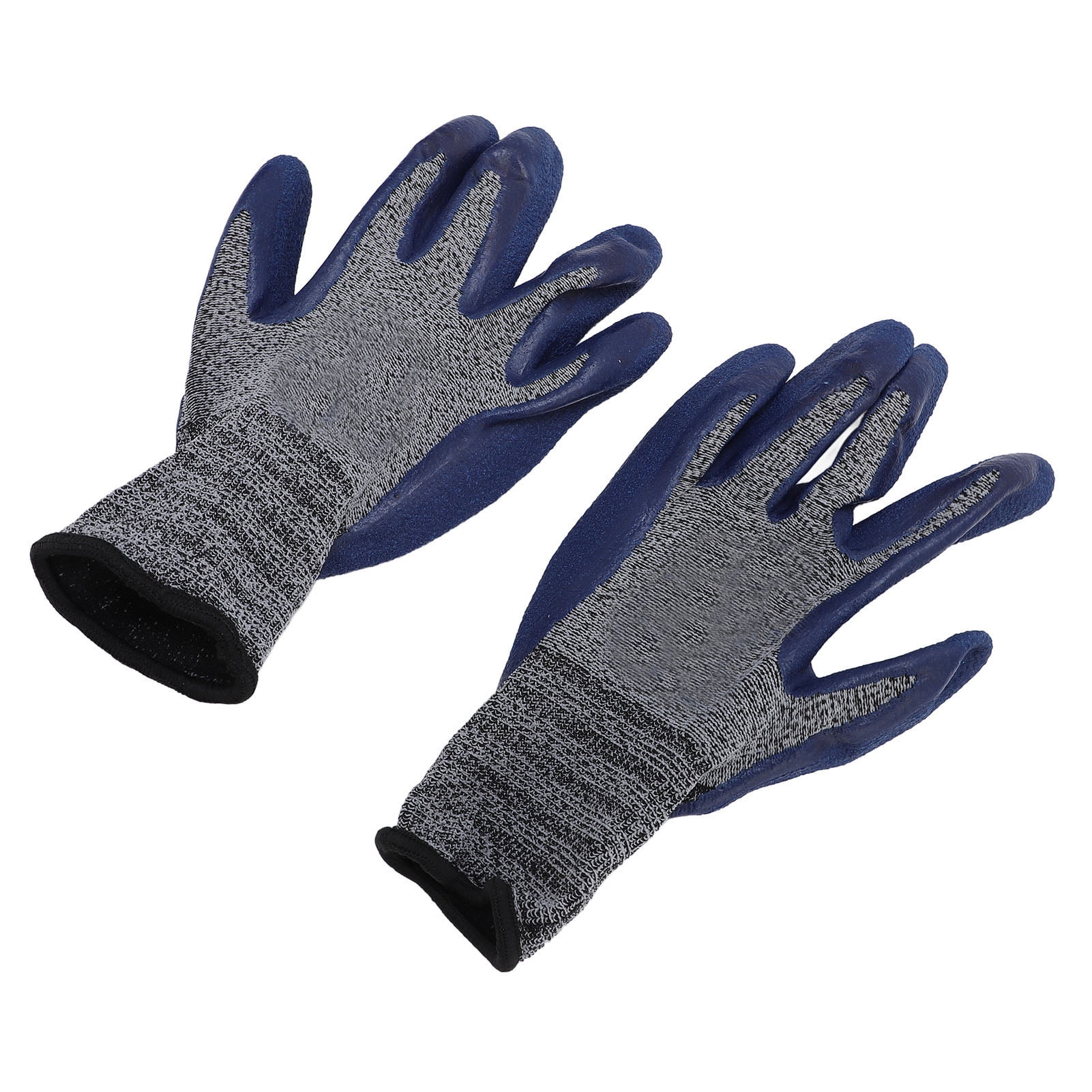 Protective Work Gloves, Polyester Yarn Work Gloves Prevent Wear Machine Washable Seamless 3D Knitting  for Construction