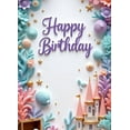 thumbnail image 3 of Decorative Design Banner Castle Theme Coral Elements Starfish Decoration for Kids Party Fairy Tale Celebration Magical Event, 3 of 7