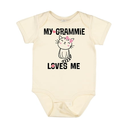 

Inktastic Grammie Loves Me Girls Gift Baby Girl Bodysuit