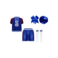 thumbnail image 3 of TiaoBug Tenues de Cheerleading pour Filles, Tenues de Danse Jazz, Uniforme de Cheer pour Lycée, Bleu 130, 3 of 6