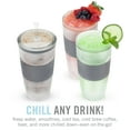 thumbnail image 5 of Host Freeze Tumbler with Straw and Lid for Wine, Iced Tea, Coffee 16oz Grey, 5 of 9