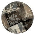 thumbnail image 2 of Superior Pastiche Floral Indoor Area Rug, 8' Round, Beige, 2 of 8
