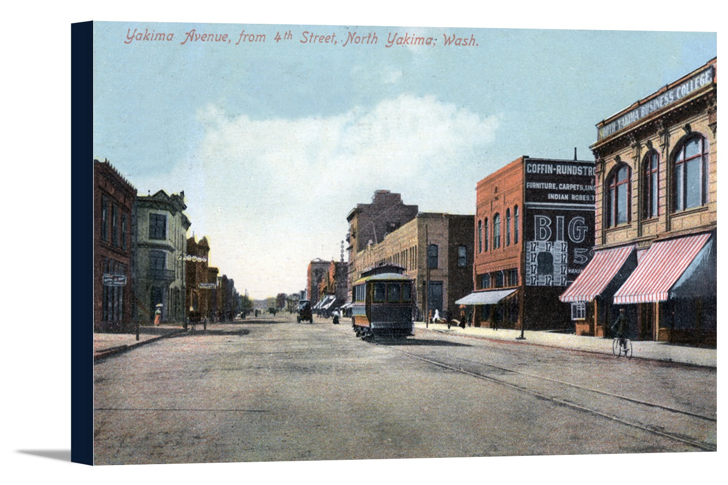 Yakima, Washington 4th Street View of Yakima Avenue (18x11 Gallery