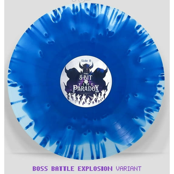 The 8-Bit Time Paradox Video Game Soundtrack (100 Made Boss Battle Explosion Vinyl Variant) LP Record - Giovanni Rotondo aka Grontondo