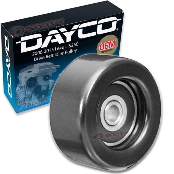 Dayco Drive Belt Idler Pulley compatible with Lexus IS250 2006-2015