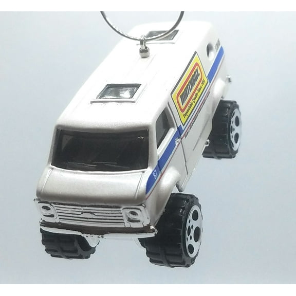 Christmas Ornament for Chevy Van 4x4 White