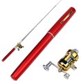 thumbnail image 1 of Pocket Size Fishing Rod Telescopic Pen Fishing Rod Mini Pocket Foldable Fishing Rod Kit with Rotating Reel Combination Portable Fishing Rod Pen for Outdoor Fishing, 1 of 7