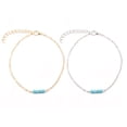 thumbnail image 4 of Guardurnaity Tobilleras Elegantes Ajustables Oro Plata Accesorios de Playa Regalos del Día de San Valentín de Tobillo para Mujeres Bodas Plata Type3 NO3 Guardurnaity AP009824-02, 4 of 6
