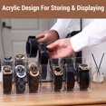 thumbnail image 3 of Acrylic Belt Organizer for Closet - 7 Compartments Transparent Storage Holder | Display Case for Makeup, Jewelry, Watches, Bow Tie, & Bracelets | Multipurpose Clear Containers & Versatile Design C104, 3 of 3