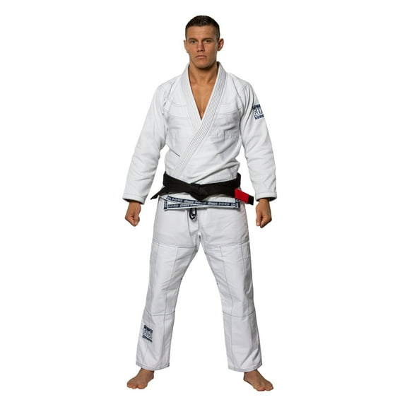 Fuji Suparaito Superlite Brazilian Jiu Jitsu BJJ Gi - White w Navy (A0)