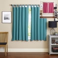 thumbnail image 4 of Blazing Needles 63-inch by 52-inch Twill Insulated Blackout Two-Tone Reversible Curtain Panels (Set of 2), 4 of 5