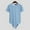 Blue, variant on INCERUN Men's One-Piece Bodysuit Short Sleeve Stitching Color Stretch Press Crotch Leotard Jumpsuit Tops