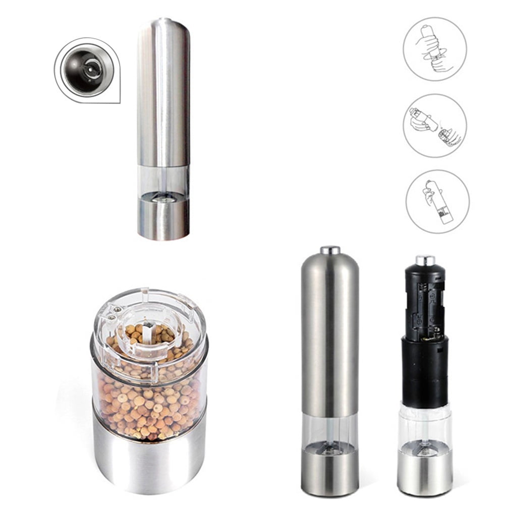 Electric Salt and Pepper Grinder Battery Operated Spice Mills Light
