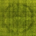 thumbnail image 1 of Ahgly Company Indoor Square Oriental Yellow Industrial Area Rugs, 7' Square, 1 of 4