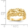 thumbnail image 3 of 14k Yellow Gold Nugget Ring, 3 of 9