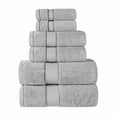 thumbnail image 3 of Superior Niles Egypt Produced Giza Cotton 6 Piece Towel Set, Platinum, 3 of 14