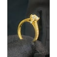 thumbnail image 4 of Stunning 1.30 Cts Princess Round Cut Diamonds Solitaire Engagement Ring in Hallmark 14K Yellow Gold, 4 of 16
