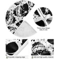 thumbnail image 2 of GZHJMY Halloween Tree Skirt Abstract Grunge Skulls Xmas Tree Skirt Floor Door Round Mat Decorations for Holiday Party Home Christmas Day Ornaments, 35.4", 2 of 6