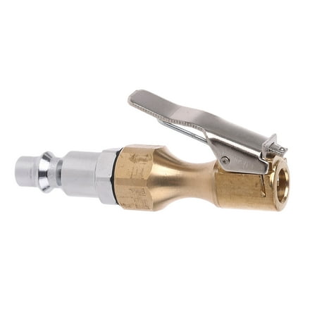 

Hot Sale Heavy Duty Brass Air Chuck Set Dual Head Air Chuck 1/4 Female NPT Open Flow Ball Air Chuck