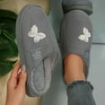 thumbnail image 5 of Winter Slippers for Women 2025 Cute Butterfly Lined Warm Cozy On Slippers Indoor Non House Shoes, 5 of 8