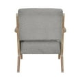 thumbnail image 4 of Pemberly Row Fauteuil d'Appoint Rembourré en Tissu, Gris Brunâtre, 4 of 8