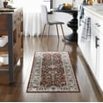 thumbnail image 7 of Everwash Treasure Lina Traditional Medallion Machine Washable Runner Area Rug, Red/Ivory, 2'2"x7'2", 7 of 7