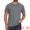 Gray, variant on DARING DIVA Men's Waffle Fabric Classic Crew Neck Raglan Short Sleeves M White