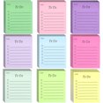 thumbnail image 1 of 9Pcs Adhesive Massage Pads Fluorescent Memo Pads Note Pads Portable Notepad for Office Use, 1 of 8
