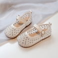 thumbnail image 6 of Einccm Girls Princess Shoes - Breathable Rhinestone Mesh Openwork Closed-Toe with Adjustable Buckle Soft Non-Slip Sole for Spring Summer Parties and Daily Wear, 6 of 9
