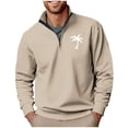 thumbnail image 1 of Blusa y camisa de manga larga con cuello alto para hombre, ropa deportiva para el hogar, pijamas, camiseta de color liso, blusa deportiva de poliéster para hombre, 1 of 4