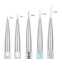 thumbnail image 2 of Plumas del trazador de líneas del arte del clavo Irfora 5 PCS Nail Art Liner Pen UV Gel Painting Nail Design Brush Pen Nail Dotting Drawing Pen 5 // 7/9/11 / 13mm Irfora Plumas del trazador de líneas del arte del clavo, 2 of 7