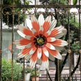 thumbnail image 2 of Metal Flower Decoration 32cm Wall Art Decor (Pink), 2 of 3