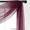 BURGUNDY, variant on Gorgeous Home Linen Window Voile Sheer Scarf Valance Topper or Party Décor Solid Color Charcoal Grey 37" Width X 216 " Length 1pc