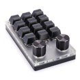 thumbnail image 3 of Teclado macro compatible con Bluetooth Teclado mecánico programable (negro), 3 of 7