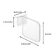 thumbnail image 3 of Separador ajustable de plástico para refrigerador | Organizador para puerta de refrigerador | Tablero separador para armario, despensa y cajón | Fácil instalación | 1 paquete, 3 of 9