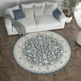 thumbnail image 6 of Madison Traditional 5' Round Gray Polypropylene Indoor Area Rug, 6 of 8