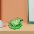 thumbnail image 1 of toysloveit Wealth Frog Estatua Resina Fengshui Escultura para Tablero de Coche Escritorio verde BLESIY Rana de riqueza Feng Shui, 1 of 8
