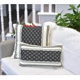 thumbnail image 6 of Cotton Woven Designer Lumbar Throw Pillow Covers Black and White, 12 x 20 inches | Oblong Small Rectangular Pillow Cases Set of 2, 6 of 8