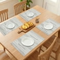 thumbnail image 3 of Unique Bargains Kitchen Placemats Set of 6 Plastic Indoor Washable Table Mat Gray, 3 of 6